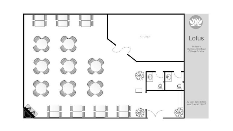 restaurant dining room layout software